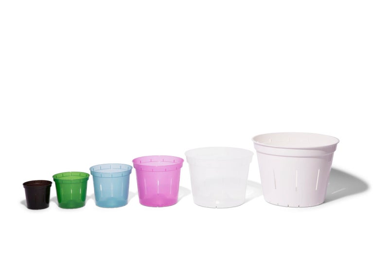 rePotme Orchid Pot Growers Assortment (8 Slotted Clear Orchid Pots - 2 Each of 3, 4, 5, 6 Inch) - Premium Orchid Planters, Orchid Pots with Holes for Repotting - Image 4